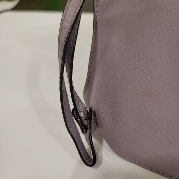 MICHAEL KORS WRISTLET  *RARE* Jet Set Leather Large Zip Clutch Purple/Lavender - Picture 8 of 10